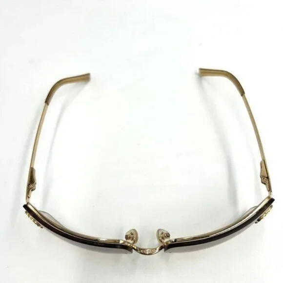 ✨ RARE Chanel Vintage Sunglasses Rhinestone CC Logo Rimless Gradient Gold Y2K - Picture 9 of 11